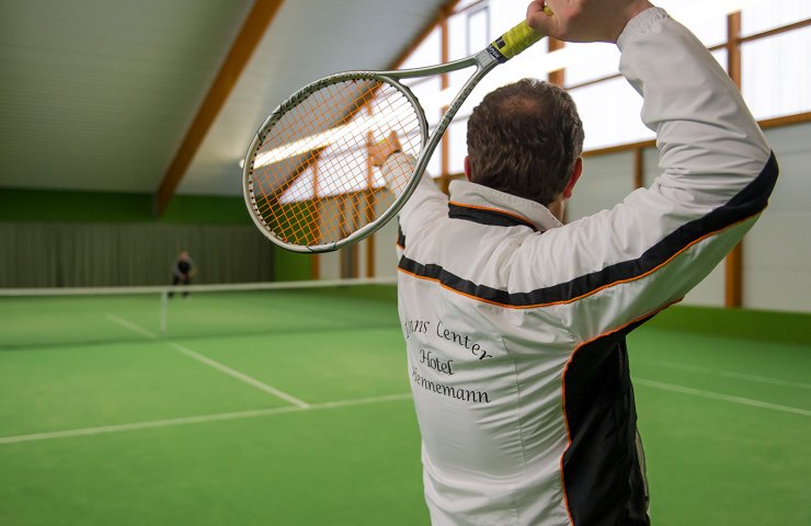 Tennis player in a 